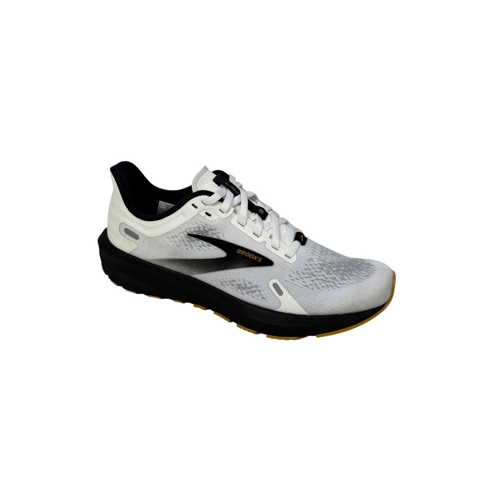 Brooks‎ Launch 9 Running Shoes Womens 7.5 B White Black Tan Speed Neutral